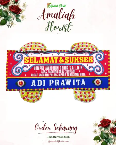 Papan Bunga Ucapan Selamat Petobo
